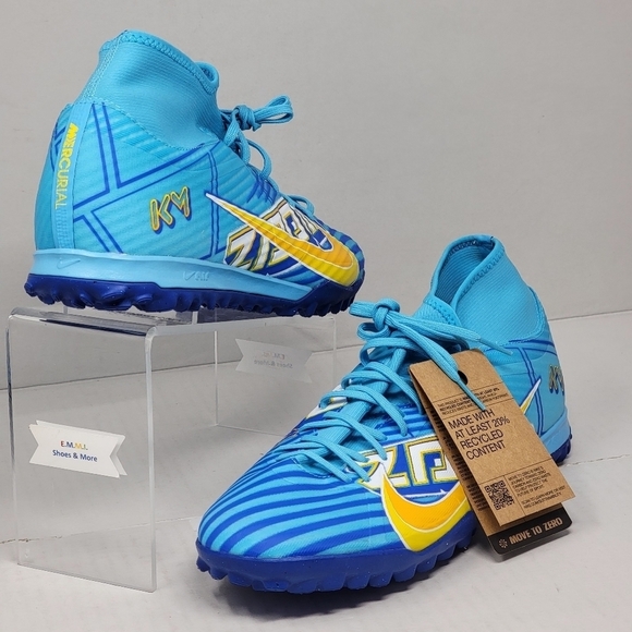 Nike Mercurial Superfly 9 Academy KM Turf Blue White DO9347-400 Men's Size 11.5 - Picture 5 of 11